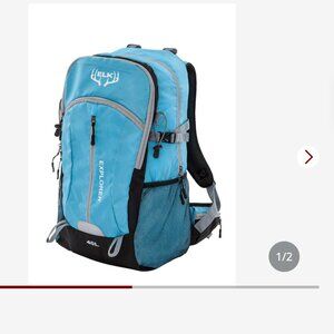 Elk 40L Hiking Backpack, Lightweight Waterproof Daypack With Rain Cover NEW